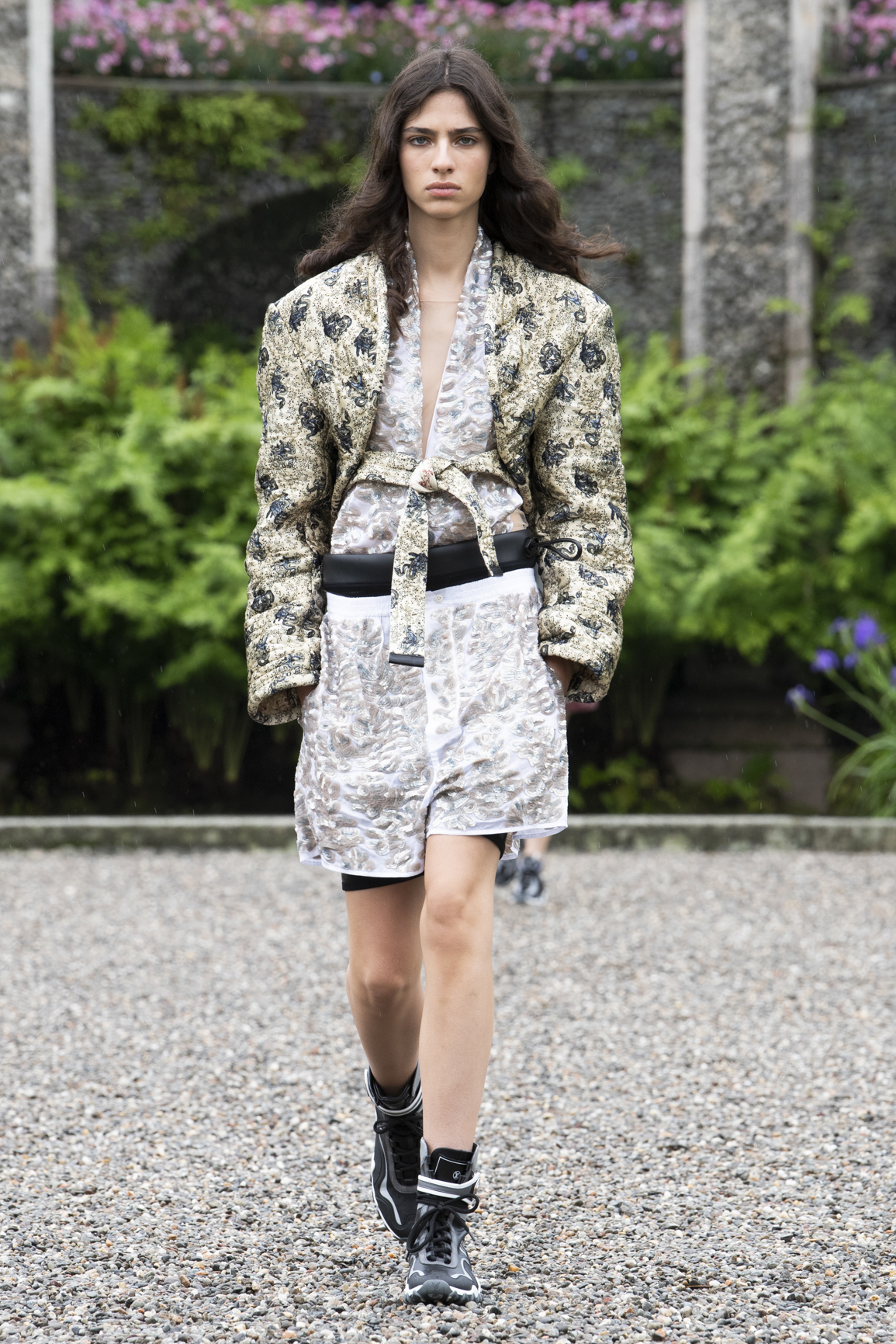Isola Bella, Italy. 24th May, 2023. A model walks the catwalk for Louis  Vuitton Cruise Collection 2024 presentation held at Palazzo Borromeo in Isola  Bella, Italy on May 24, 2023. Photo by